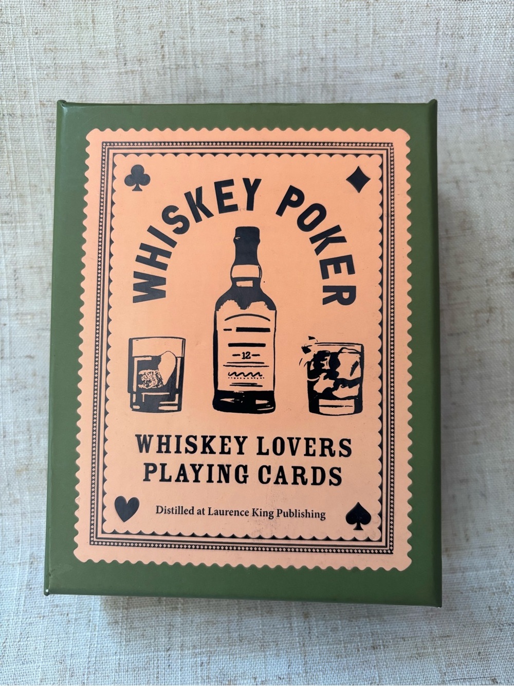 Whiskey Poker Whiskey Lovers Playing Cards – Brand New!